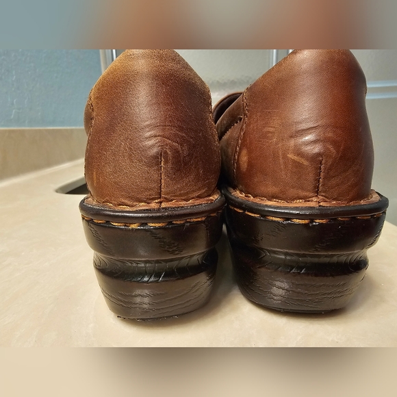 Born Concepts Womens Peggy Clog Braided Strap Brown Leather/Platform Shoe Sz10 - Picture 9 of 10